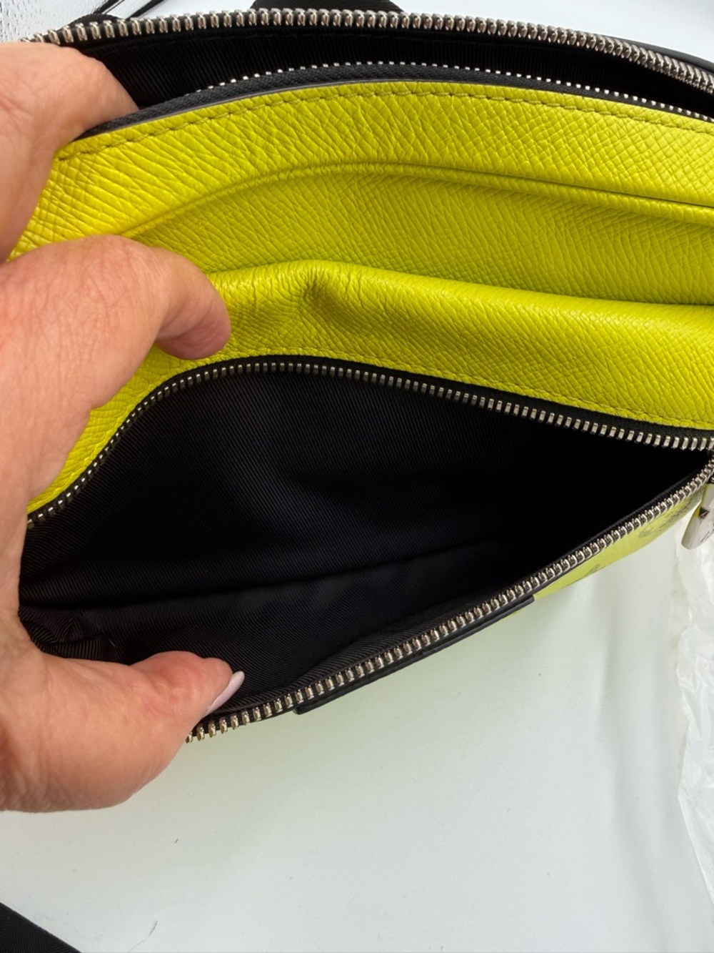 Louis Vuitton Neon Yellow Monogram Belt Bag - Picture 9 of 9